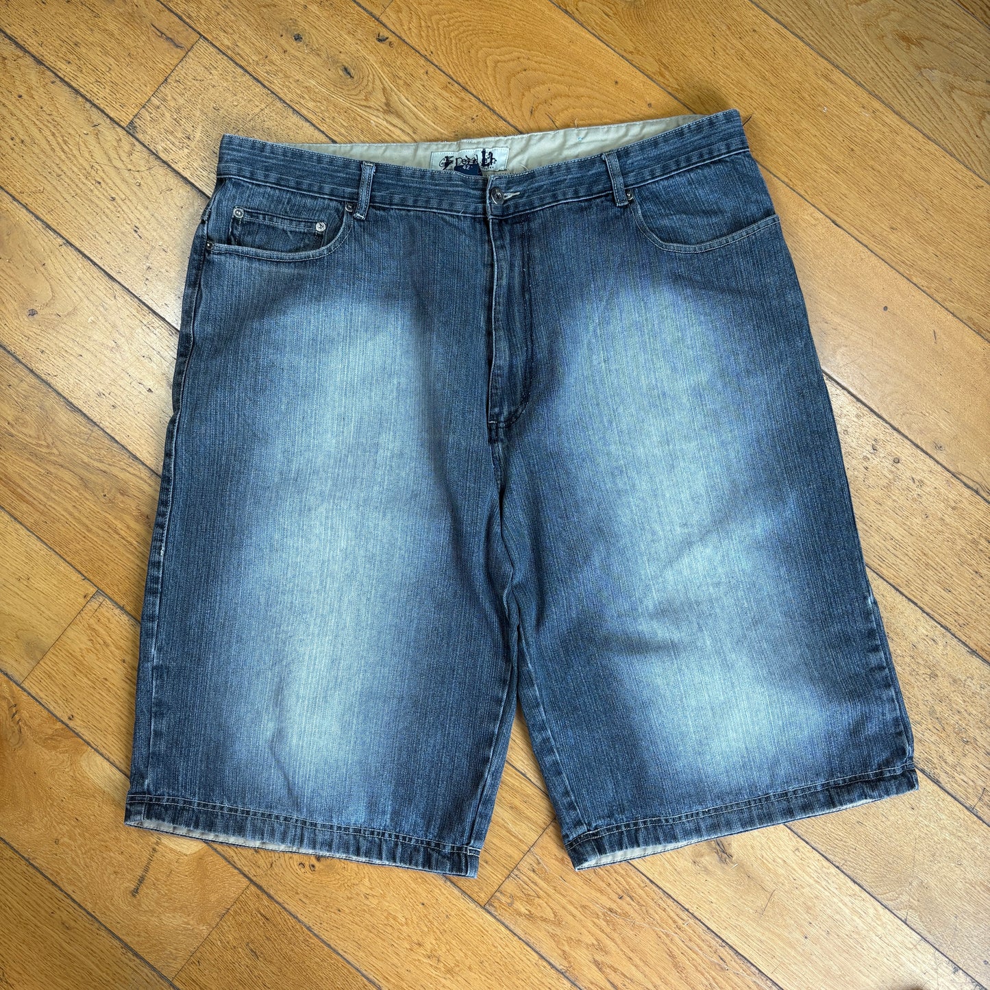 Vintage Hip Hop Grey Baggy Shorts Jorts - 42