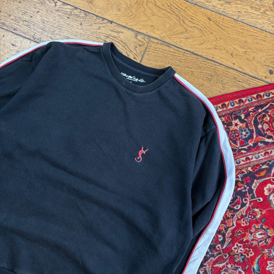Vintage Yardsale Black YSL Spoof Embroidered Sweatshirt - M