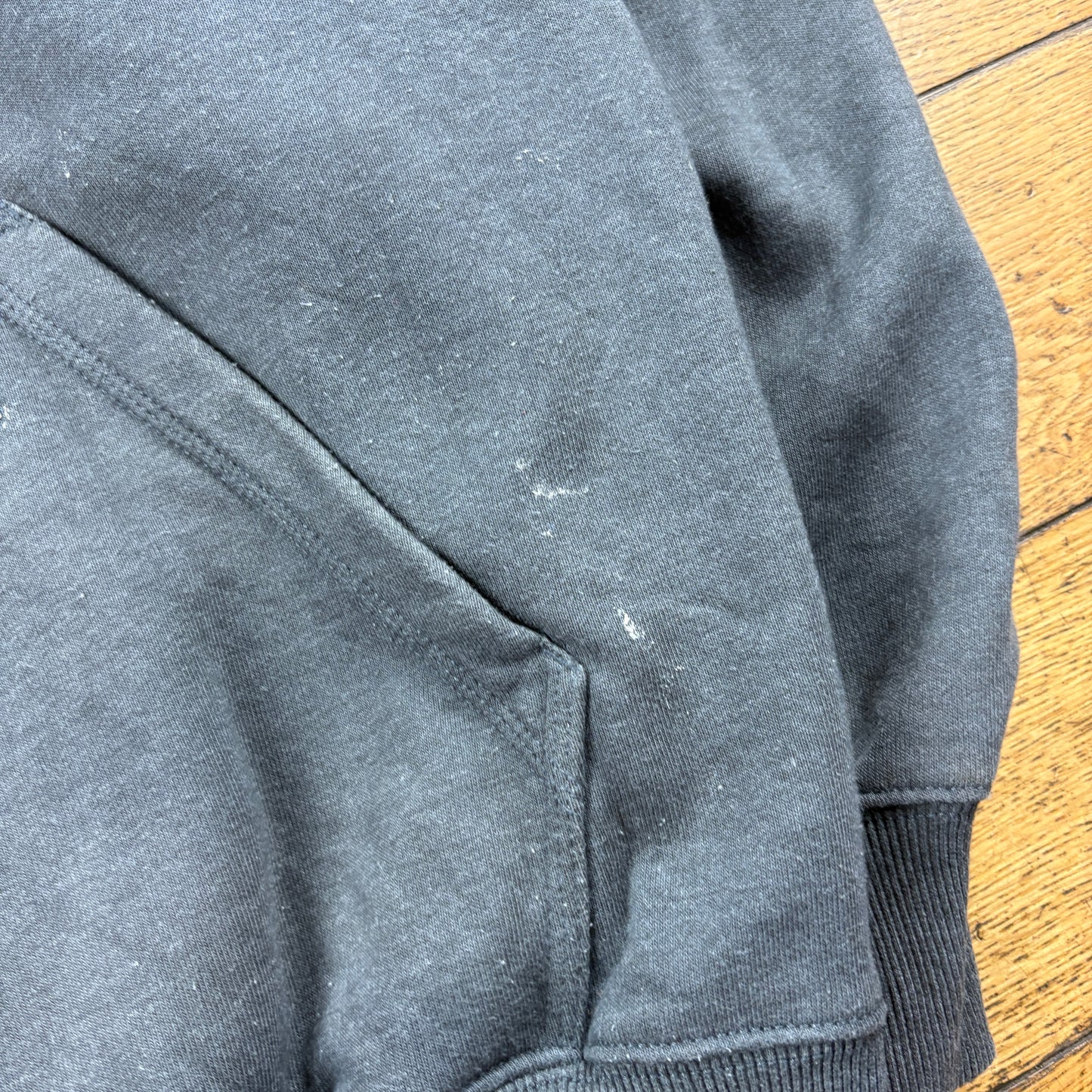 Vintage Carhartt Grey Zip Hoodie Sweatshirt - L
