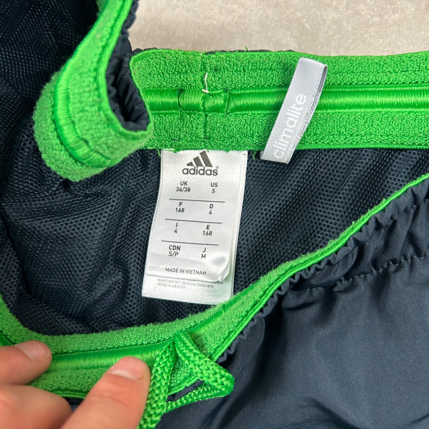 Vintage Adidas Baggy Grey Tracksuit Sweatpants Track Pants Bottoms - S