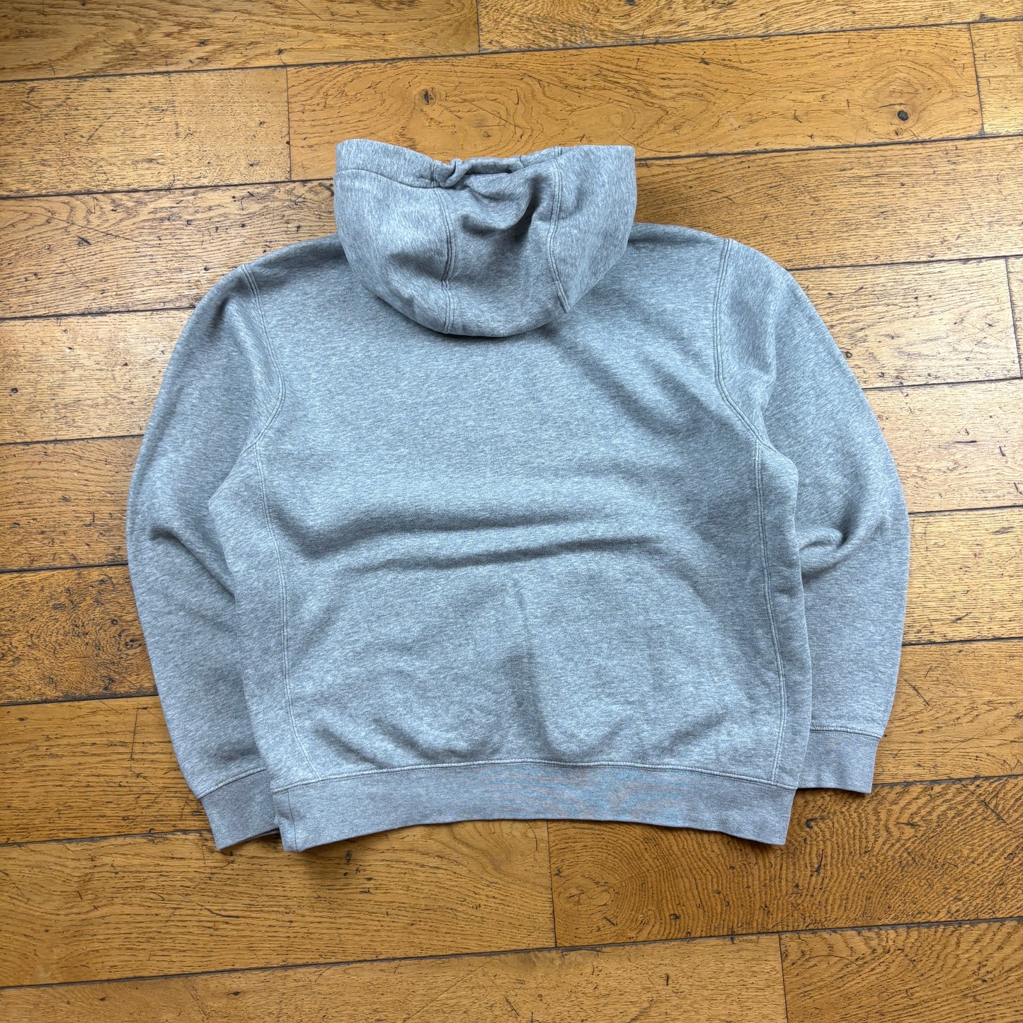 Vintage Nike Grey Embroidered Hoodie Sweatshirt - S