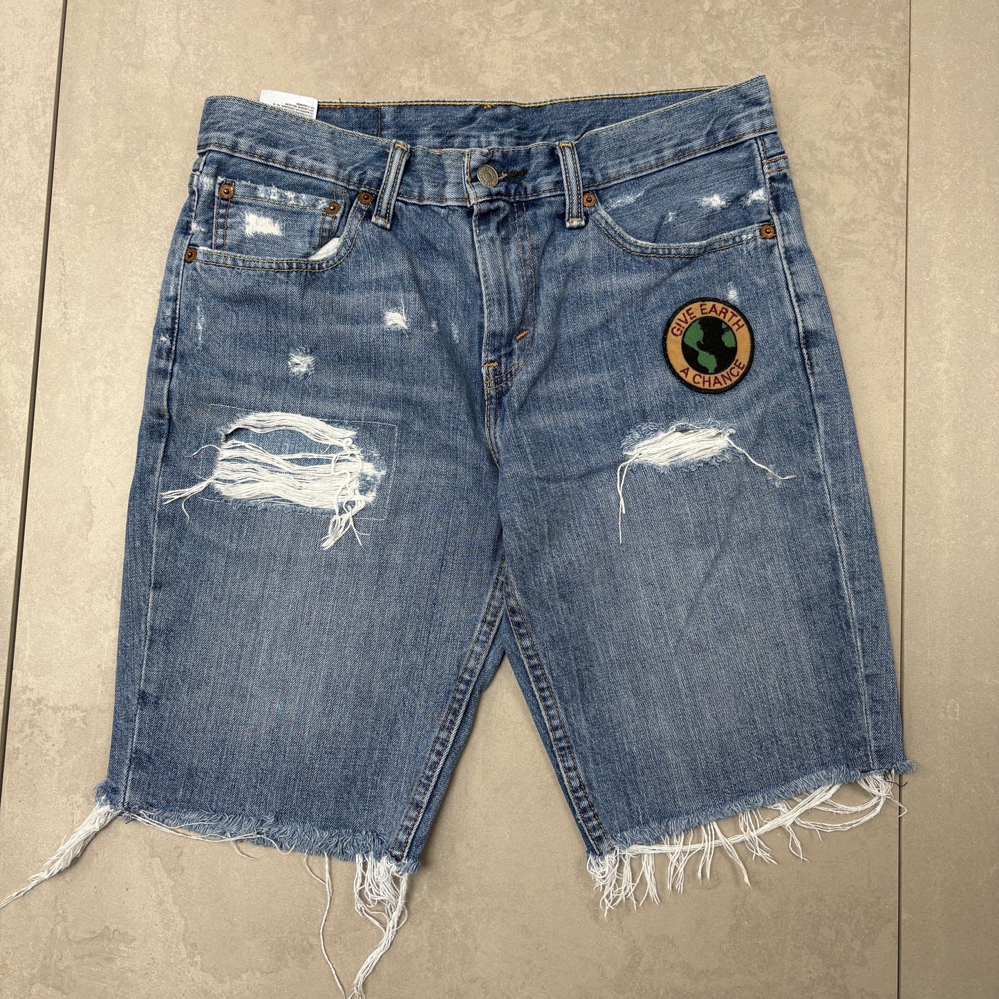 Vintage Levis 511 Blue Denim Shorts - 31