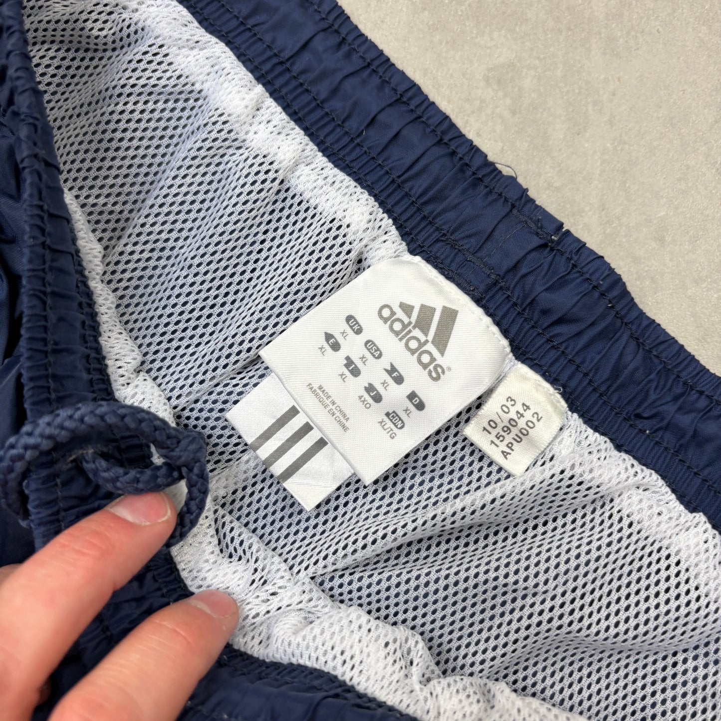 Vintage Adidas Navy Baggy Tracksuit Sweatpants Track Pants Bottoms - XL