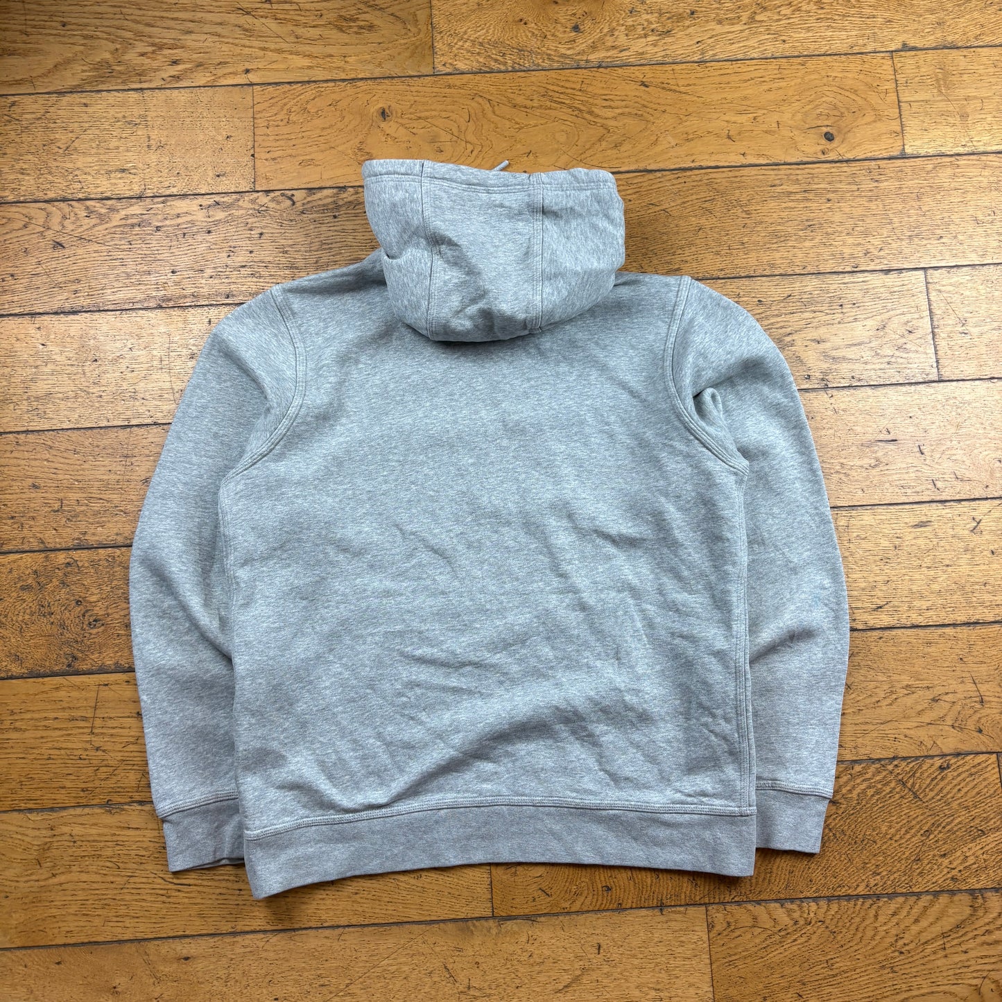 Vintage Nike Grey Swoosh Embroidered Hoodie Sweatshirt - M