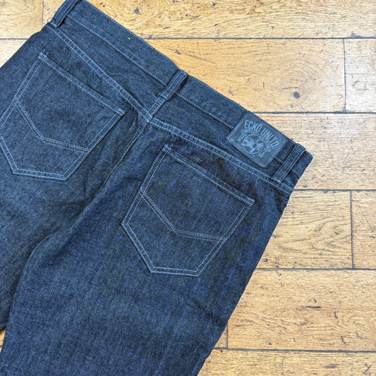 Vintage Ecko Unltd Embroidered Hip Hop Black Baggy Shorts Jorts - 36