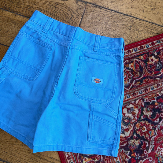 Vintage Dickies Womens Blue Workwear Carpenter Baggy Shorts - Size 8