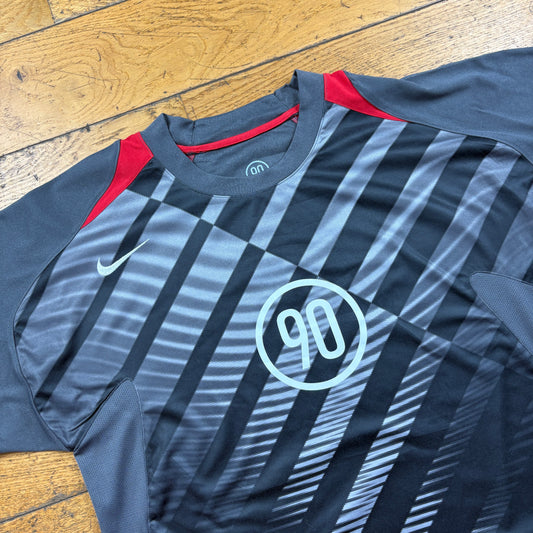 Vintage Nike T90 Football Grey T-Shirt - M