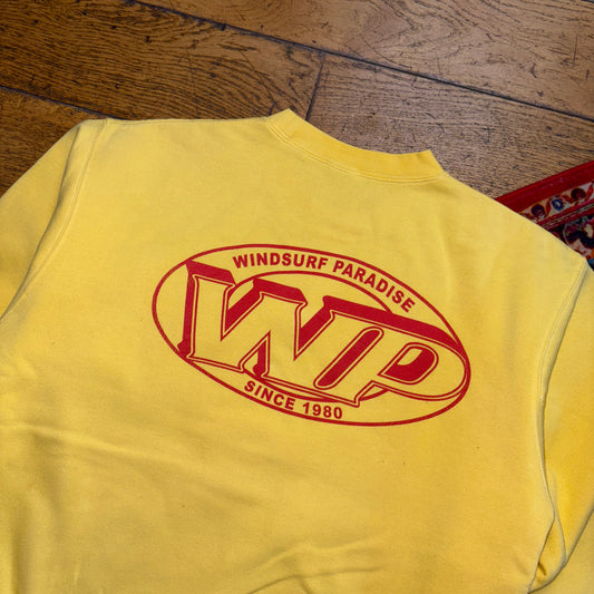 Vintage 90s Yellow Surfwear Graphic Sweatshirt - M