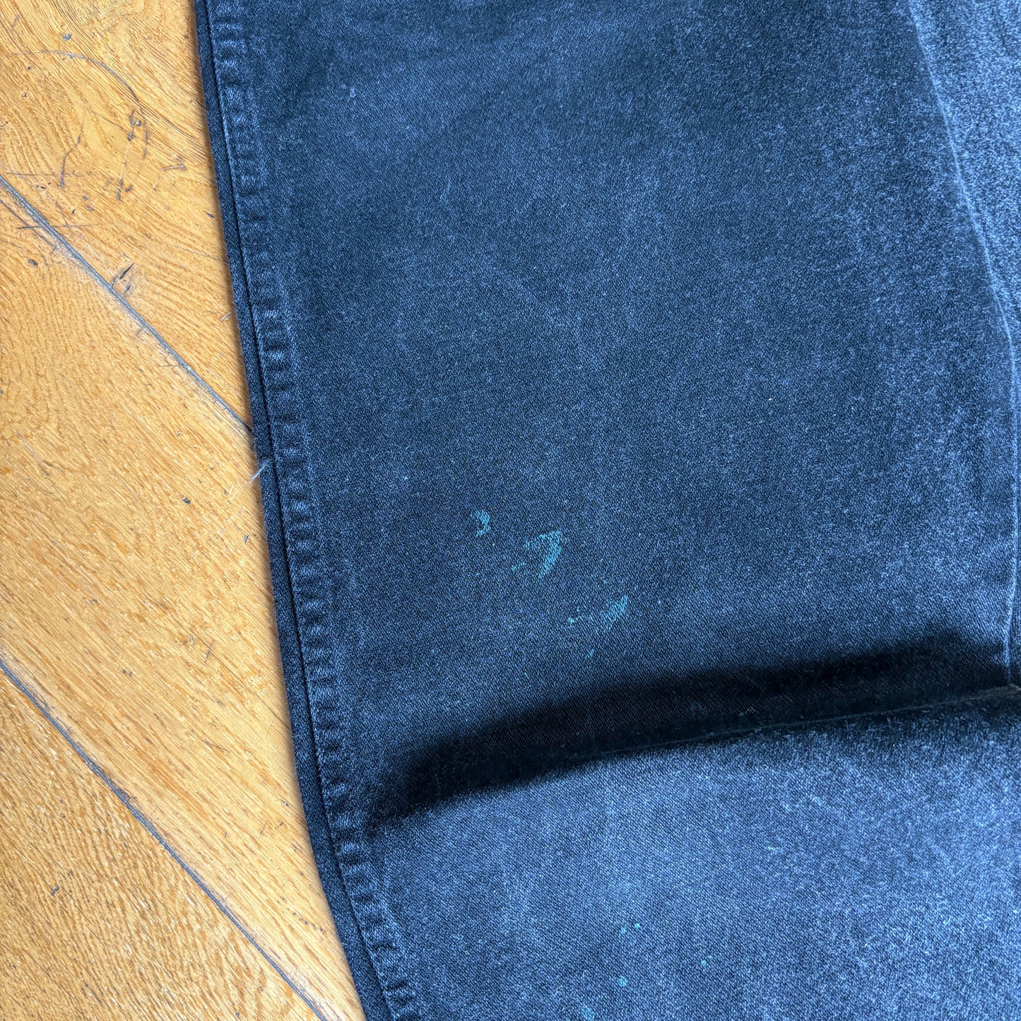 Vintage Wrangler Black Straight Denim Workwear Jeans - 33