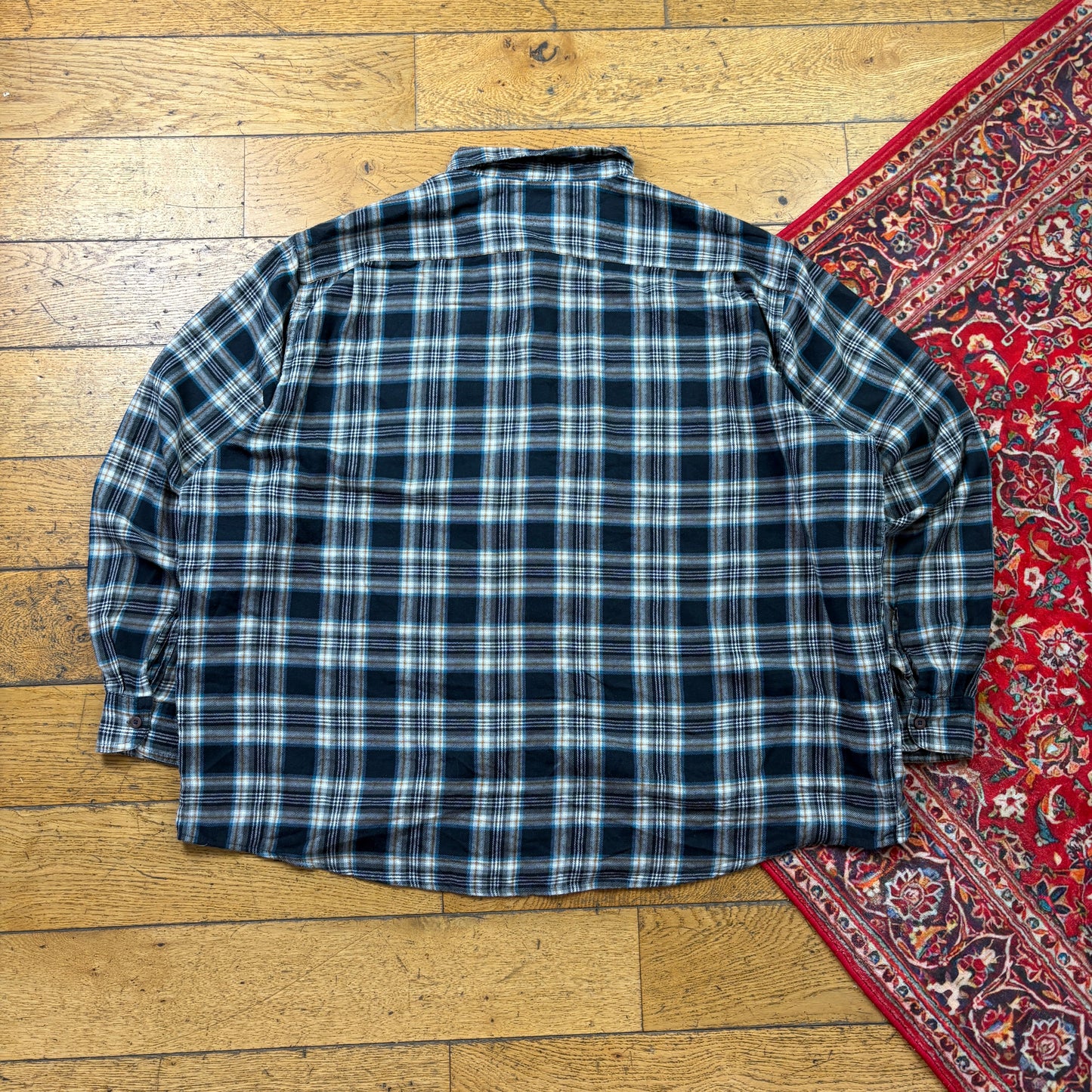 Vintage Wrangler Blue Check Shirt - 3XL