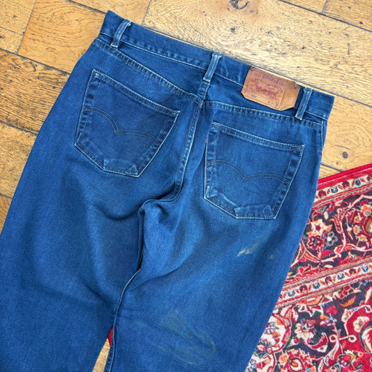 Vintage Levis 501 Straight Blue Denim Jeans - 34S