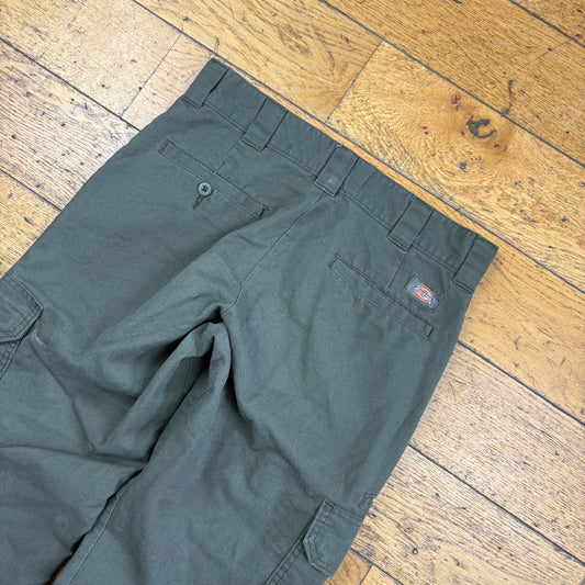 Vintage Dickies 874 Green Cargo Skate Trousers - 30