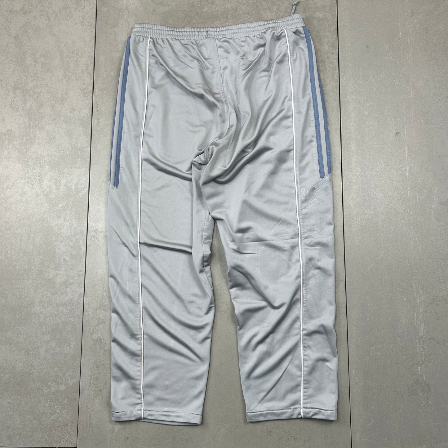 Vintage Adidas Grey Baggy Tracksuit Sweatpants Track Pants Bottoms - L