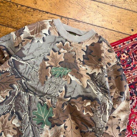Vintage Realtree Camo Green Sweatshirt - S