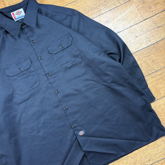 Vintage Dickies Black Workwear Shirt - 3XL