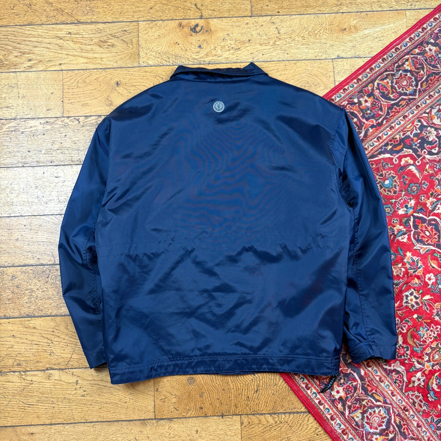 Vintage Fred Perry Navy Harrington Jacket - L