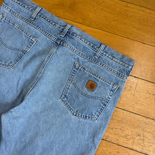 Vintage Carhartt Blue Workwear Baggy Carpenter Jorts Shorts - 42