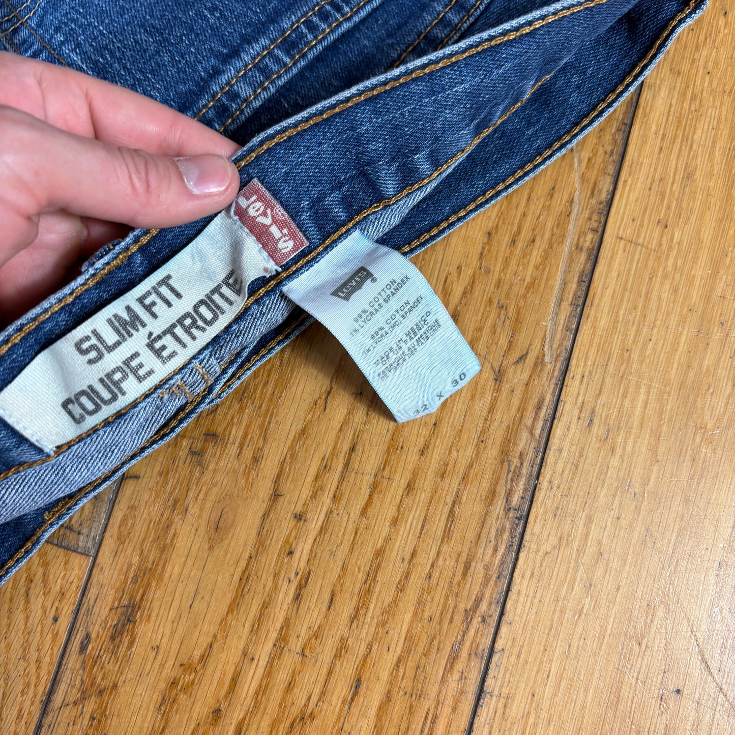 Vintage Levis Straight Blue Denim Jeans - 32