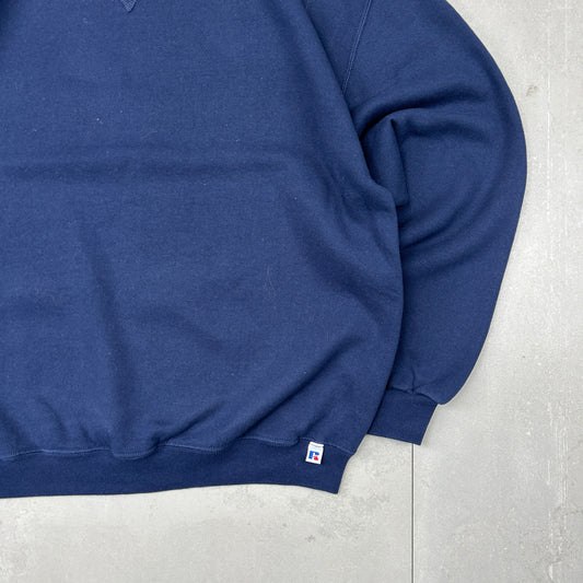 Vintage 90s Russell Athletic Boxy Fit Blank Sweatshirt - XL