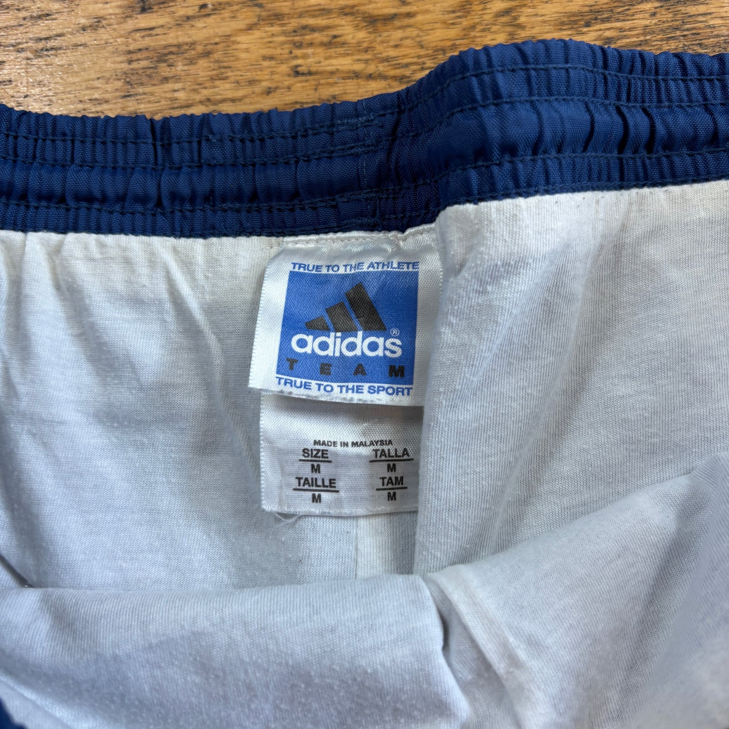 Vintage Adidas Blue Baggy Tracksuit Sweatpants Track Pants Bottoms - M