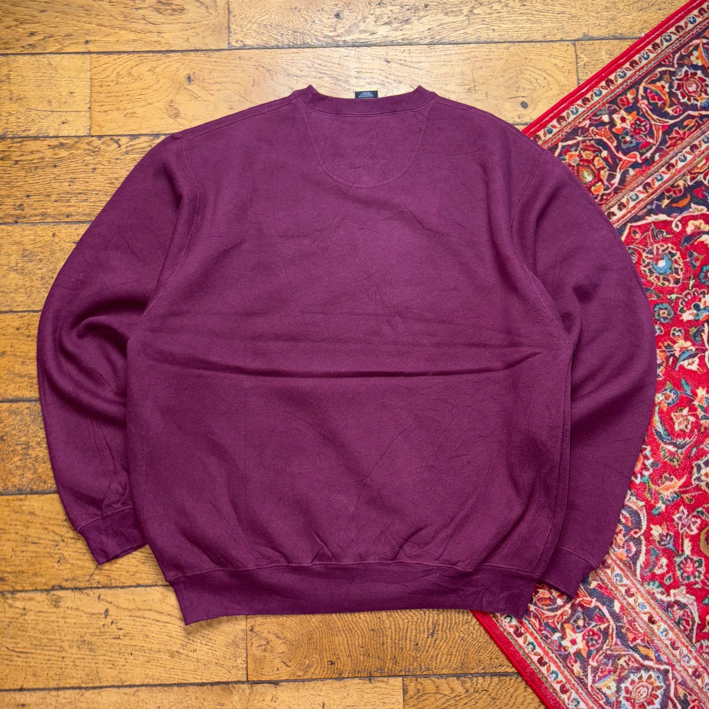 Vintage 90s Nike Harvard Swoosh Burgundy Embroidered Sweatshirt - XL