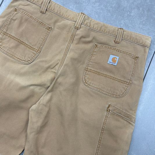 Vintage Carhartt Workwear Baggy Brown Carpenter Shorts - 42