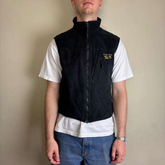 Vintage Mountain Hardwear Black Gilet Gorpcore Fleece Vest - S