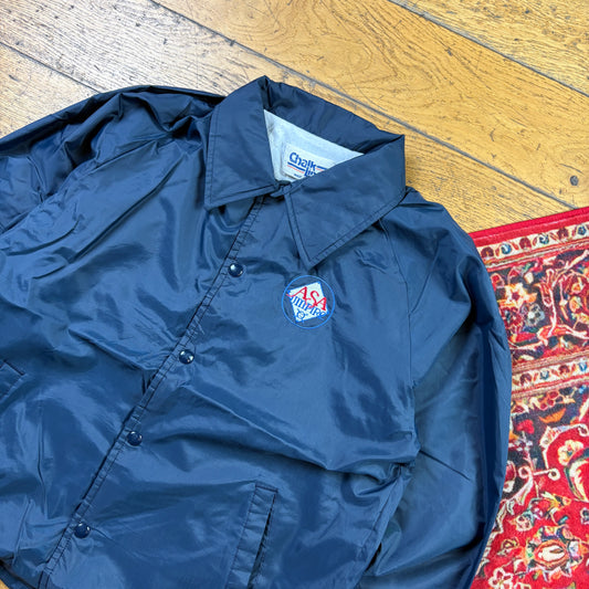 Vintage Navy Nylon Coach Harrington Jacket - M