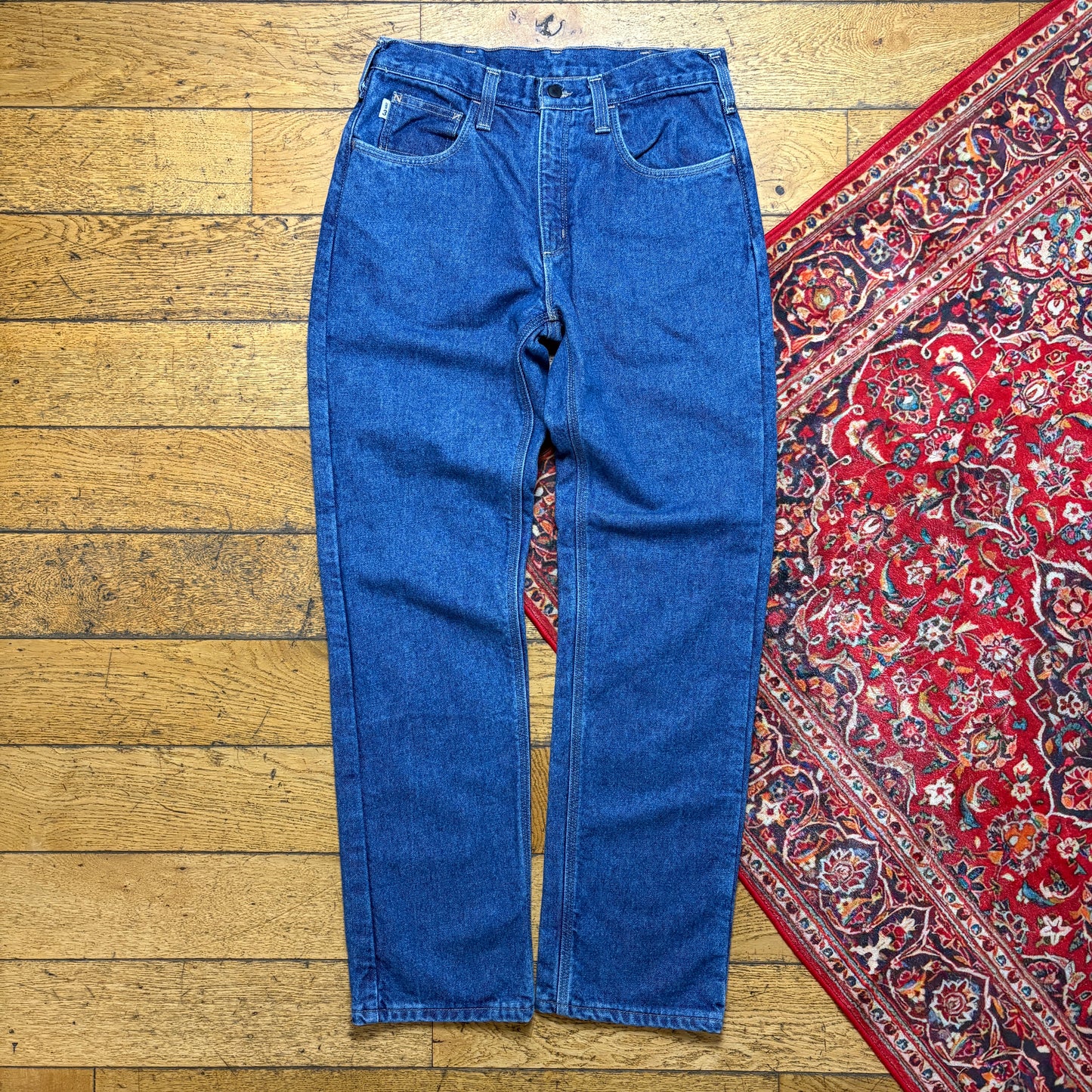 Vintage Carhartt Blue Workwear Carpenter Straight Jeans - 32