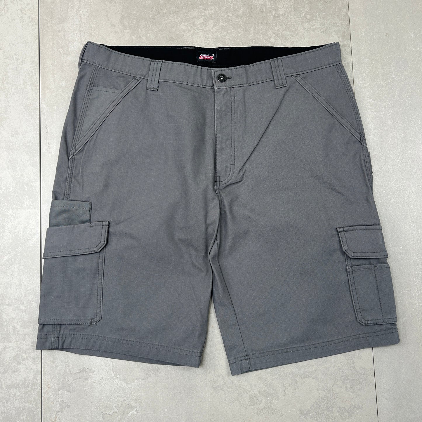 Vintage Dickies Workwear Carpenter Grey Baggy Shorts - 38