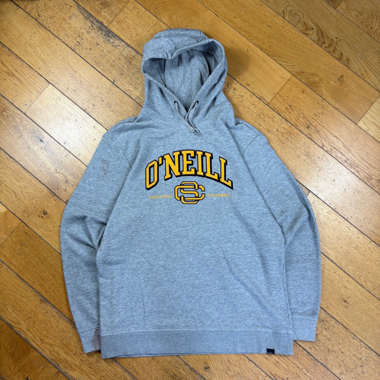 Vintage Oneill Grey Surfwear Hoodie Sweatshirt - XL