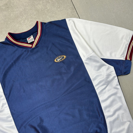 Vintage 90s Nike Blue Basketball T-Shirt - XL