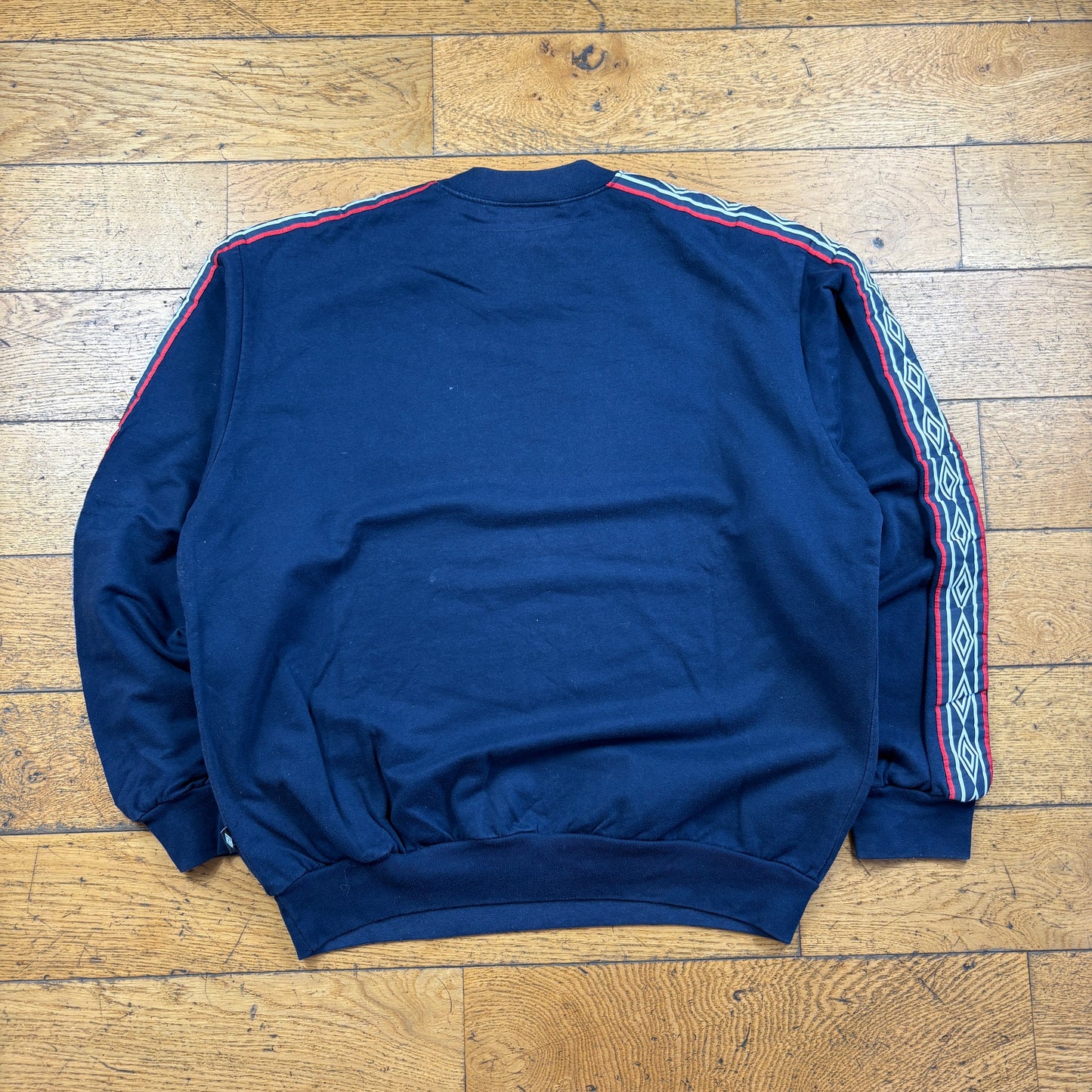Vintage Umbro Navy Embroidered Sweatshirt - XL
