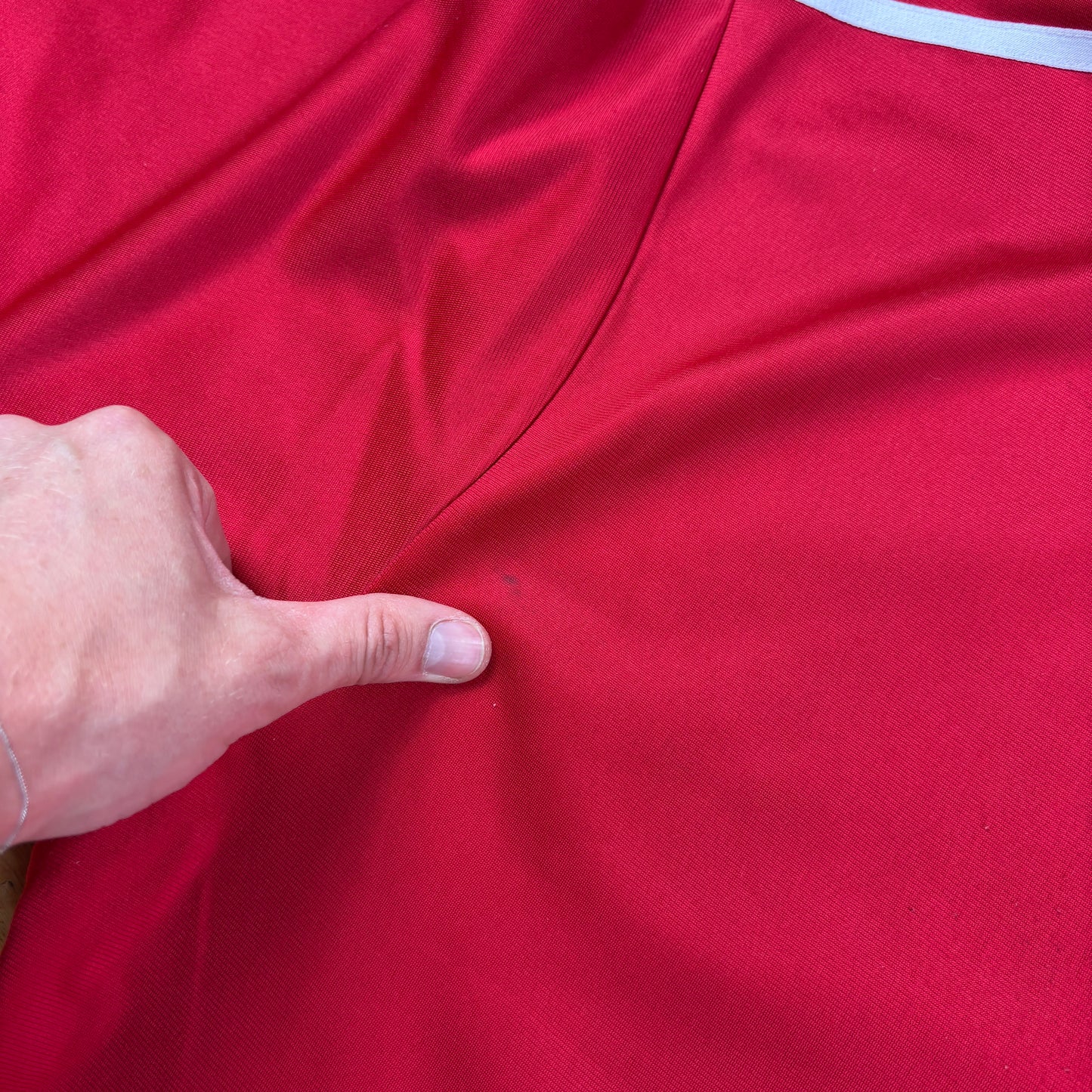Vintage 80s Adidas Red Tracksuit Track Shell Windbreaker Jacket - XL