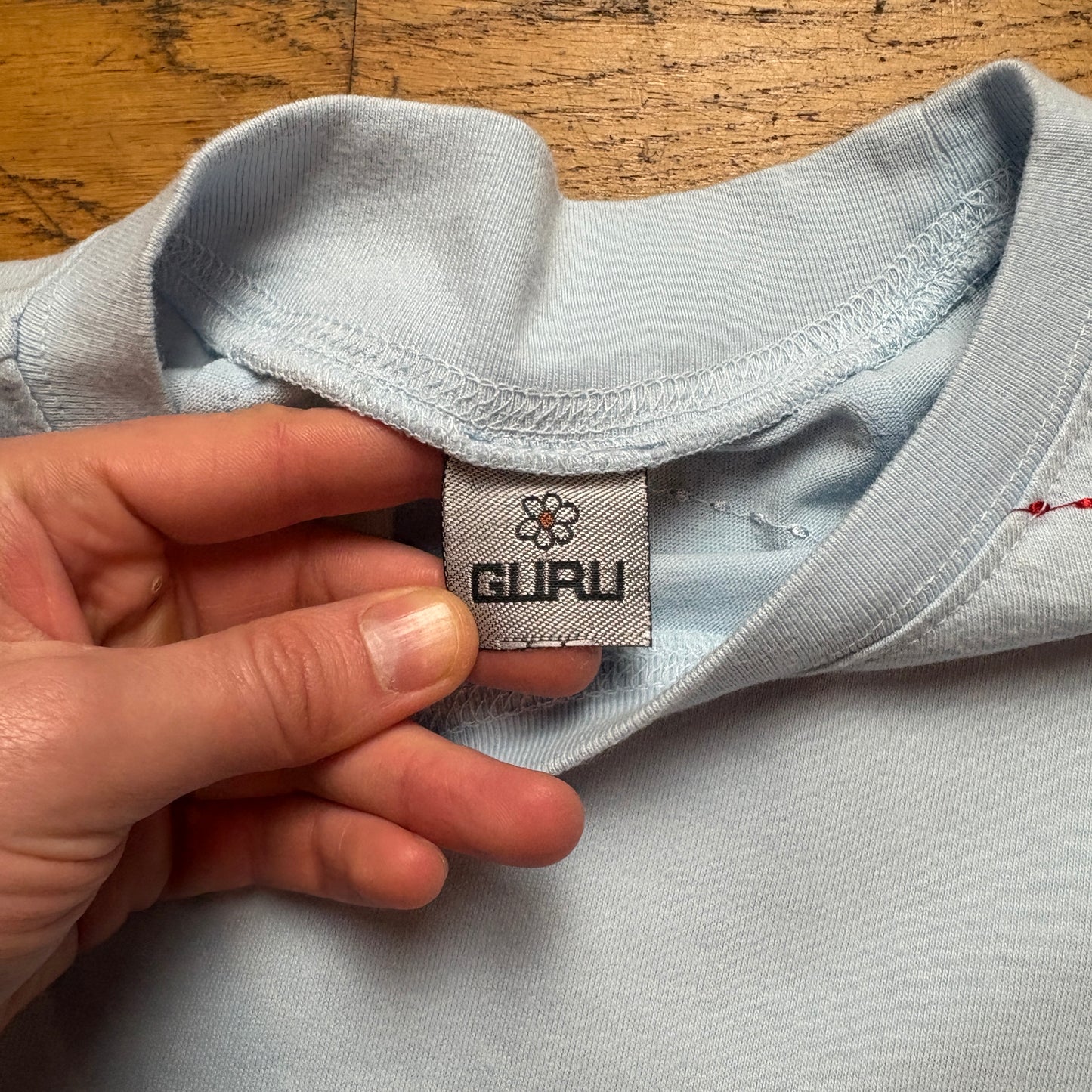 Vintage Guru Surfwear Blue Graphic T-Shirt - L