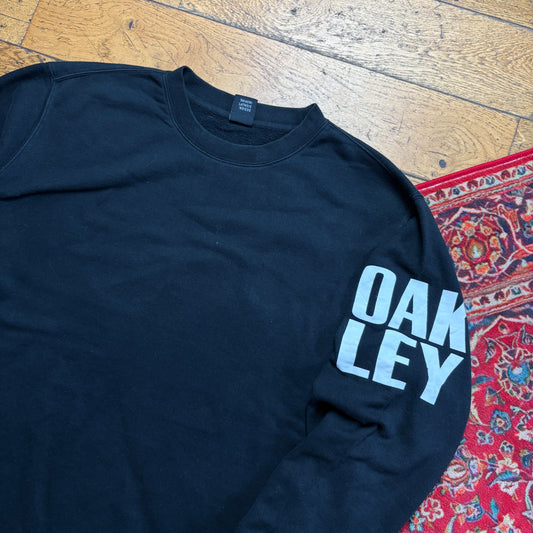 Vintage Oakley Black Spellout Sweatshirt - 2XL