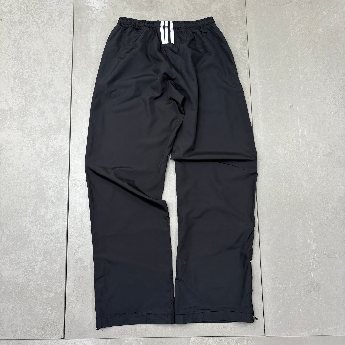 Vintage Adidas Black Baggy Tracksuit Sweatpants Track Pants Bottoms - XS