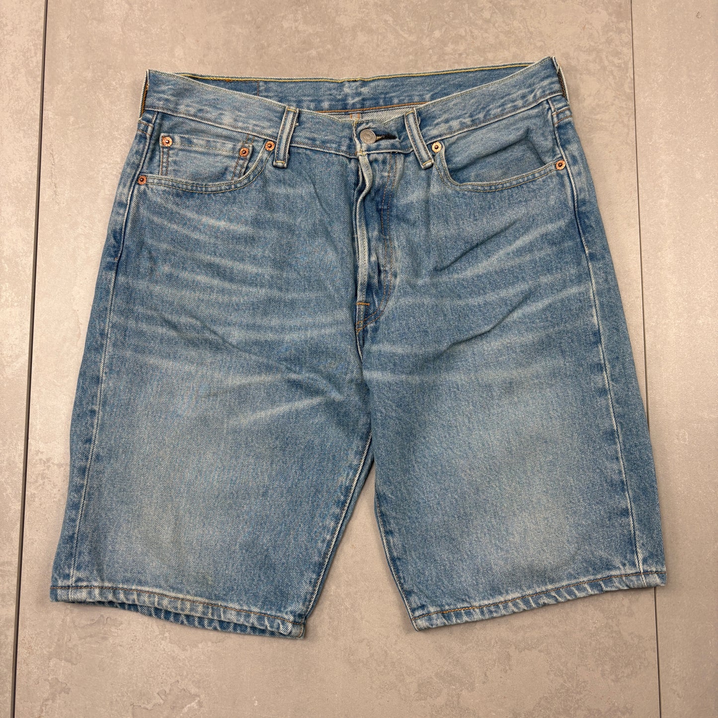 Vintage Levis 501 Blue Denim Shorts - 32