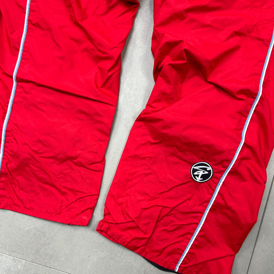 Vintage Red Sub Industries Baggy Tracksuit Ski Track Pants Bottoms - S