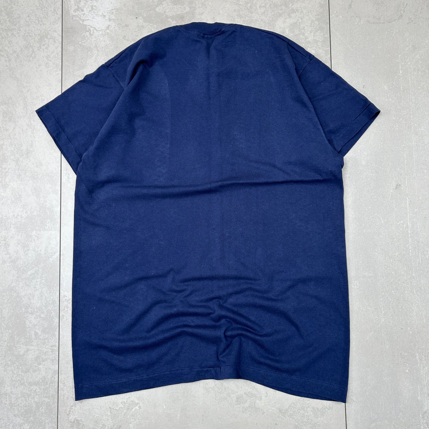 Vintage 90s Single Stitch Navy Korea Graphic T-Shirt - XL
