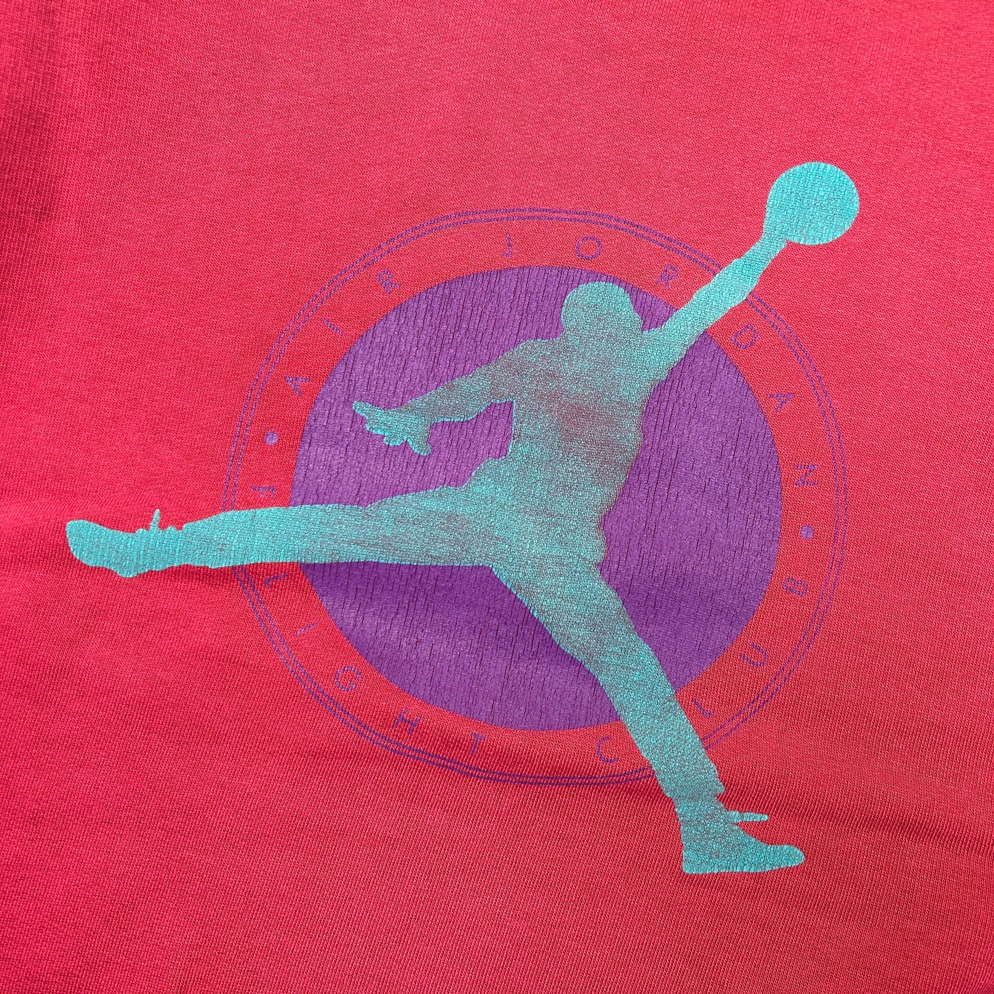 Vintage 80s Nike Jordan Red Pink Sweatshirt - M