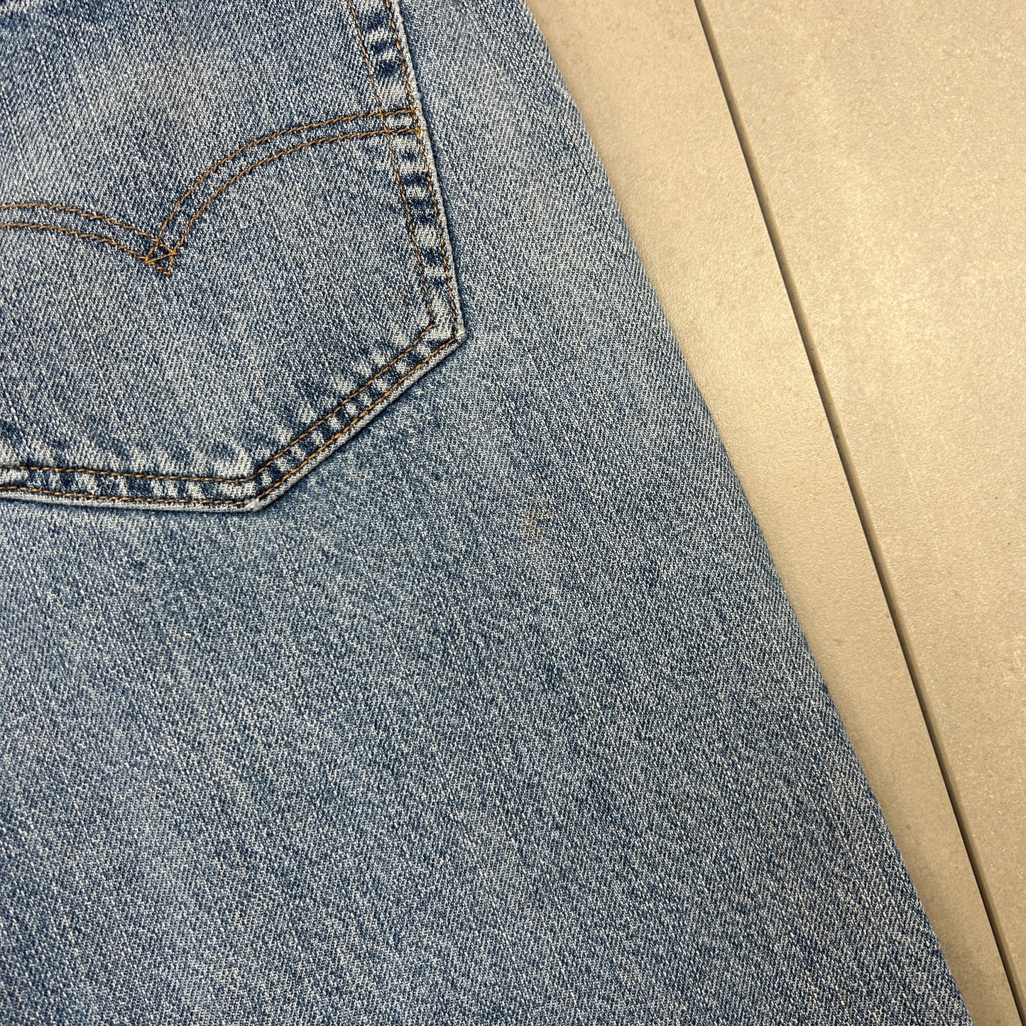 Vintage Levis 505 Blue Baggy Denim Shorts - 32