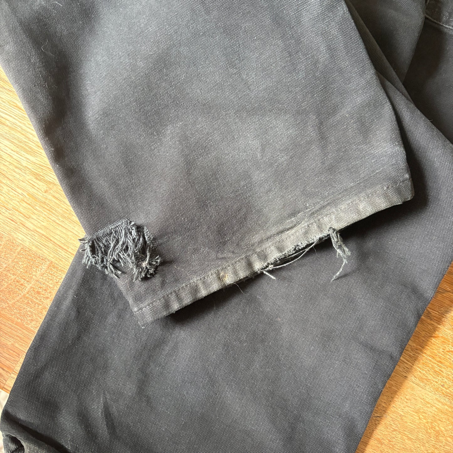 Vintage Carhartt Black Workwear Carpenter Baggy Trousers - 34L
