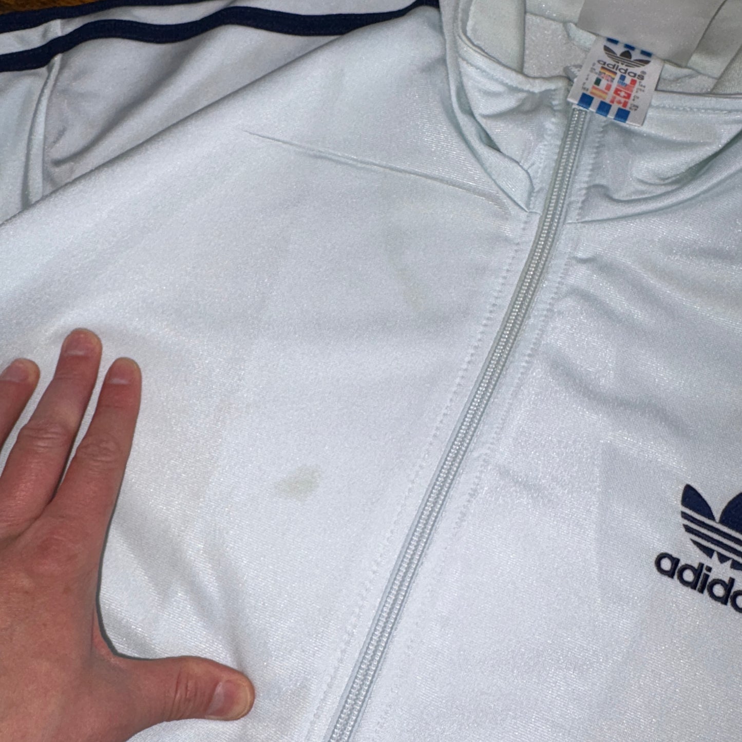 Vintage Adidas Blue 90s Tracksuit Track Jacket - M