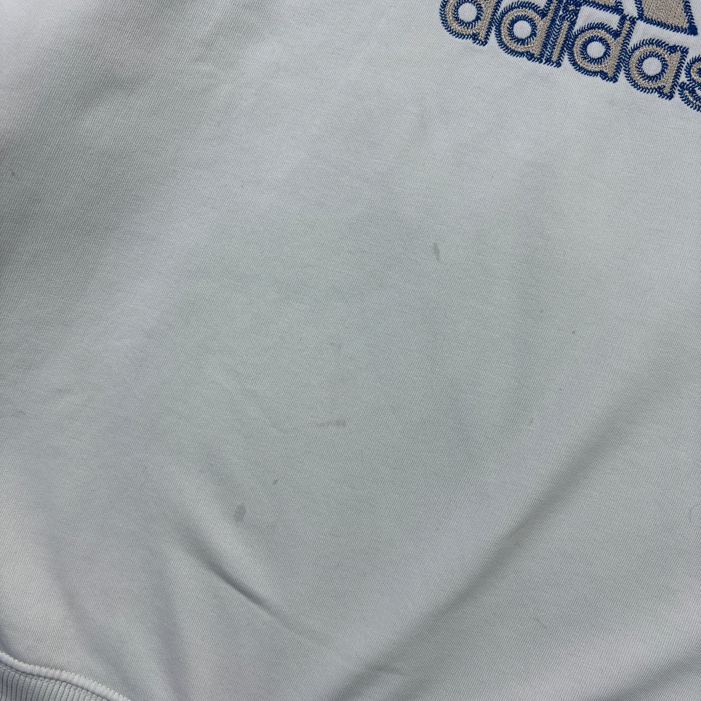 Vintage Adidas Cream Embroidered Sweatshirt - L