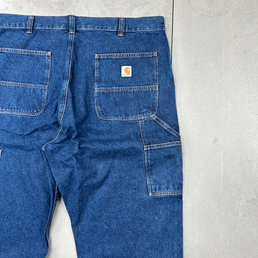 New Carhartt Double Knee Carpenter Baggy Blue Jeans - 40