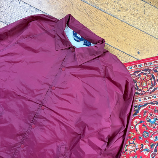 Vintage Burgundy Nylon Coach Harrington Jacket - L
