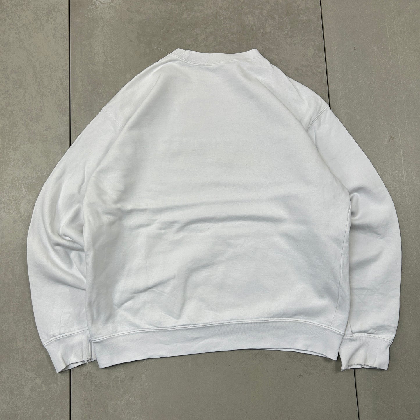 Vintage Carhartt White Embroidered Sweatshirt - XL