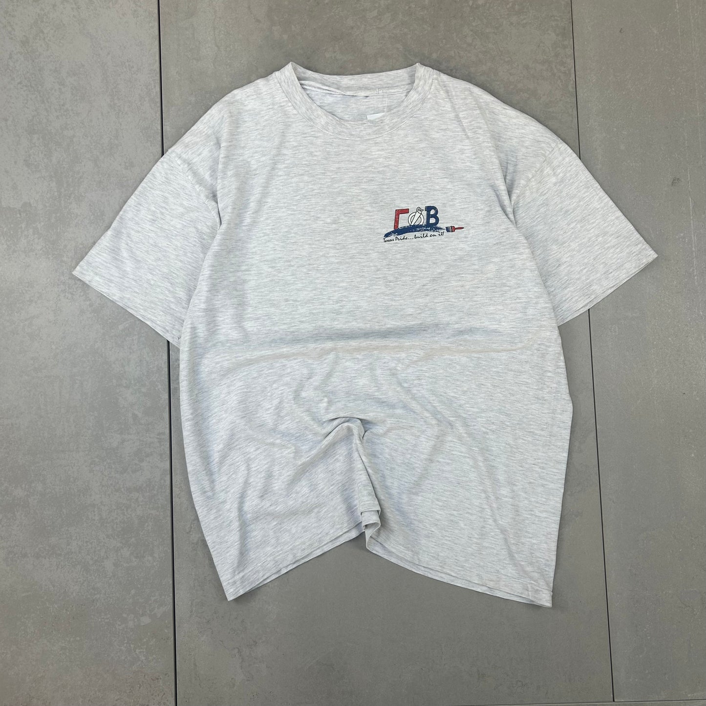 Vintage Single Stitch Texas USA Grey T-Shirt - XL