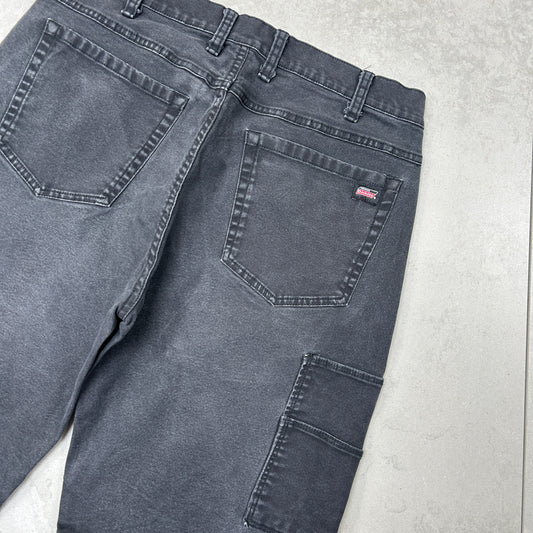 Vintage Dickies Workwear Carpenter Black Baggy Shorts - 32